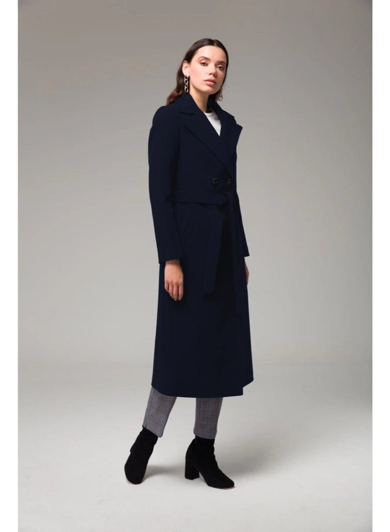 Barbora Full Length Cashmere Cashmere Coat - Image 3